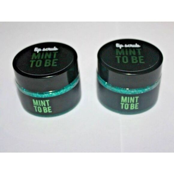 2 Hot Topic MINT TO BE Lip Scrub Sugar, Soft Blue Aqua, Jar Exfoliator .8 oz - Picture 2 of 2